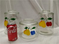3 Vintage Bartlett Collins Cookie Jar set