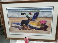 Dog Days of Summer print, nicely framed and ready