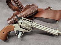 Replica of single action blank revolver.  Plugged