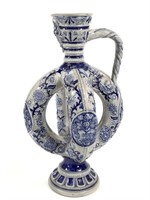 Westerwald Double Ring Pottery Ewer