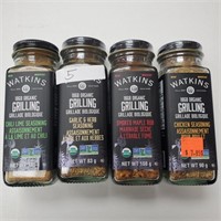 Watkins Organic Spices - Variety x 4 glass jars