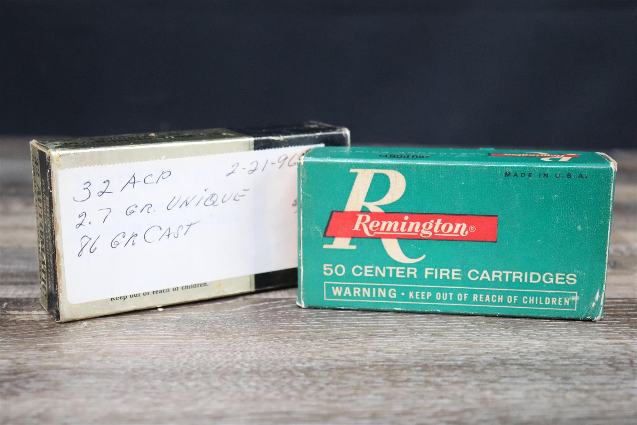 2 Boxes- .32 Auto Reloads 100 rounds
