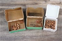3 Partials- 6mm Bullets, Various Sizes