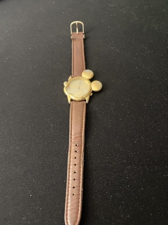 Lotus Mickey Mouse Watch with leather band