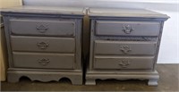 PR PAINTED/DISTRESSED 2 DRAWER NIGHT STANDS