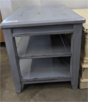 PAINTED/DISTRESSED 3 TIER END TABLE