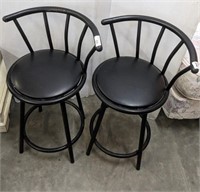 PR METAL FRAME BAR STOOLS W/ VINYL SEATS