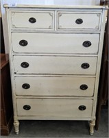 PAINTED/DISTRESSED 6 DRAWER CHEST