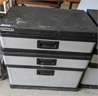 3 DRAWER STANLEY PLASTIC TOOLBOX