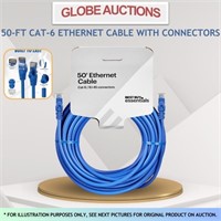 50-FT CAT-6 ETHERNET CABLE W/ CONNECTORS