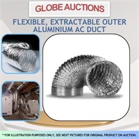 FLEXIBLE, EXTRACTABLE OUTER ALUMINIUM AC DUCT