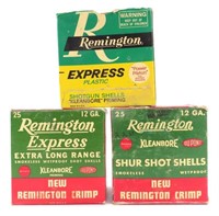 MIXED LOT VINTAGE REMINGTON AMMO BOXES