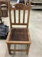Rustic chair with Hyde seat