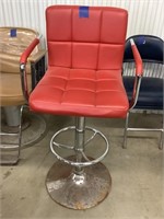Red salon chair (needs some slight repairs but