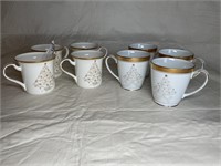 Noritake Christmas cups 2 patterns