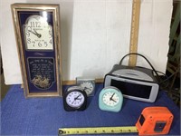 Emerson alarm clock. And other Clocks