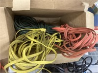 Three extension cords