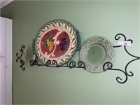 Home accent platter/plates and wall hanger