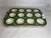 Temptations Floral Lace muffin tray with stand