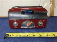 Battery operated vintage radio -plastic