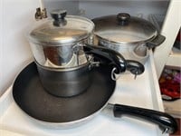 Various pots and pans