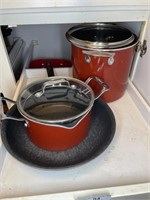 Various pots and pans