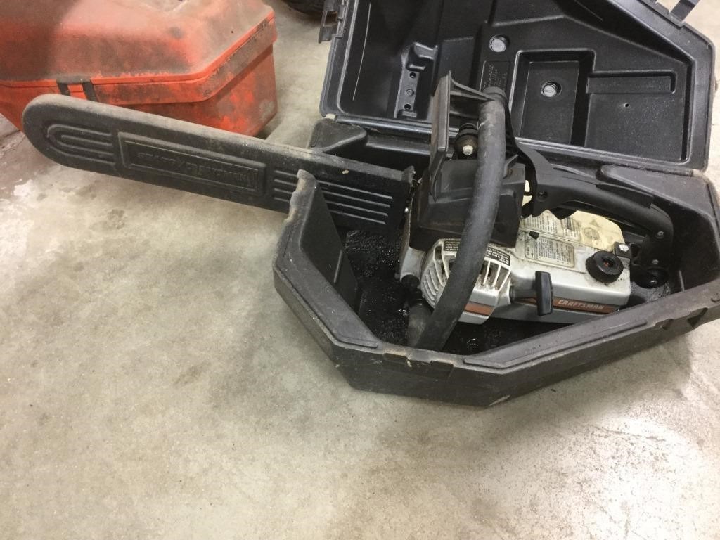 Craftsman chainsaw with case