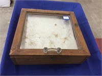 18 x 18 x 6 and 20 x 18 x 6 wooden display cases