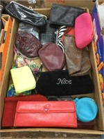 Large lot of wallets, small bags, etc.