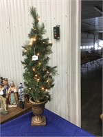 44 inch tall Christmas decoration in planter