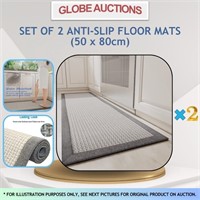 SET OF 2 ANTI-SLIP FLOOR MATS (50 x 80cm)