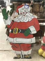 41 inch tall wooden Santa Claus decoration