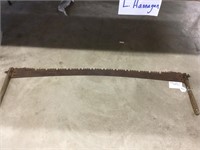 Vintage logger Saw,  57 1/2 inches long