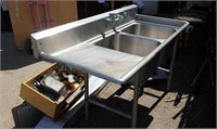 Double Stainless Freestanding Sink