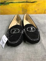 Liz Claiborne Womens Antonia Black Flats SZ 8.5 M