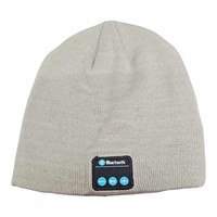 Light Grey Bluetooth Beanie