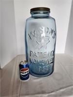 Glass Mason Jar, 17.5" Tall