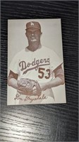 1946 66 Baseball Exhibit Card Stats Drysdale