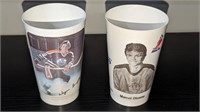 2 1970's 7-11 NHL Hockey Cups Gretzky
