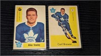 2 1959 60 Parkhurst Hockey Cards