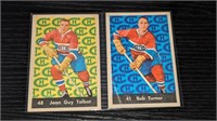 2 1961 62 Parkhurst Hockey Cards