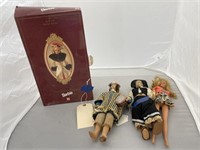 4 pcs-Barbie Doll Tibetan Dolls & Holiday Barbie