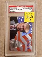 President Donald Trump Playing Card, Gem Mint