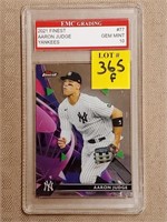 2021 Finest Aaron Judge Yankees Card, Gem Mint 10
