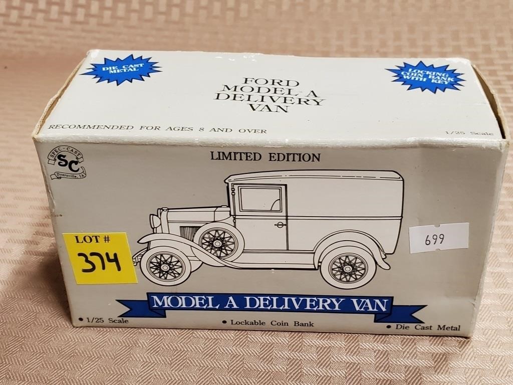 Ford Model A Delivery Van Bank w/ Box