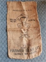 Burlap Farmer Bean Bag 100 lbs. size
