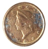 1851 1$ gold coin