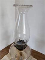 Oil Lamp, antique, with chimney