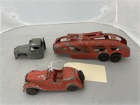 Hubley Kiddie Toy & Transport Truck/Trailer