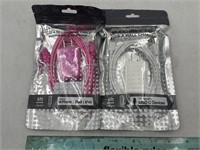 NEW Lot of 2-6ft iPhone & Type C Cords W/ Wall Box